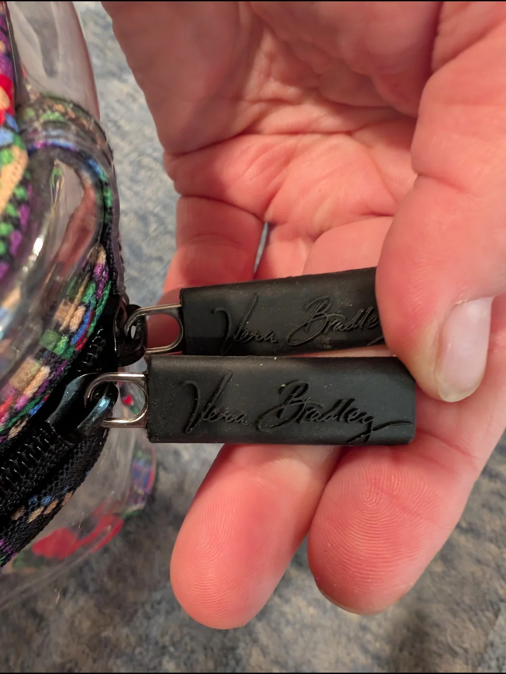 Vera Bradley transparent cosmetic